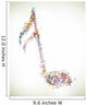 Vector Illustration of an Abstract Background with Music notes Wall Decal