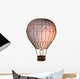 Montgolfiere a Patte De Chat Rose Wall Decal