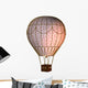 Montgolfiere a Patte De Chat Rose Wall Decal