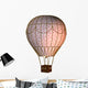 Montgolfiere a Patte De Chat Rose Wall Decal