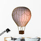 Montgolfiere a Patte De Chat Rose Wall Decal