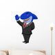 Business shark cartoon Wall Decal