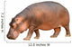 hippopotamus isolated Wall Decal