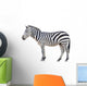 zebra isolated Wall Decal