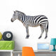 zebra isolated Wall Decal