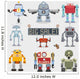 Nine Cartoon robots Wall Decal