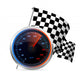 Racing Speedometer and Checkered Wall Decal