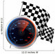 Racing Speedometer and Checkered Wall Decal