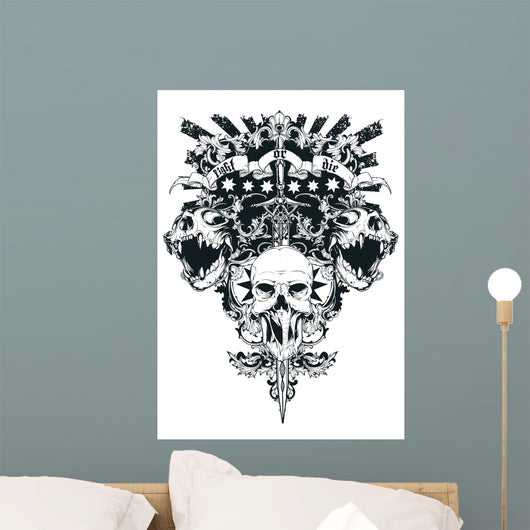 Light or die Wall Decal