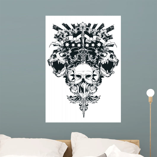 Light or die Wall Decal
