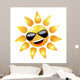 Vector Sun Character Wall Decal