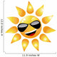 Vector Sun Character Wall Decal