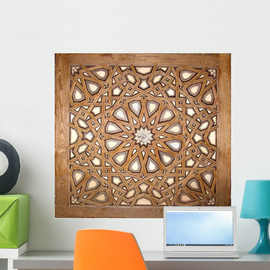 Egyptian Wood Craft Wall Mural