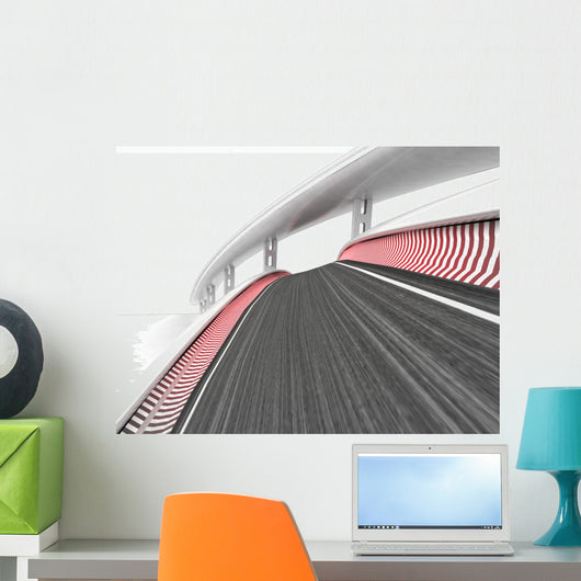 Race Track Transportation Wall Decal