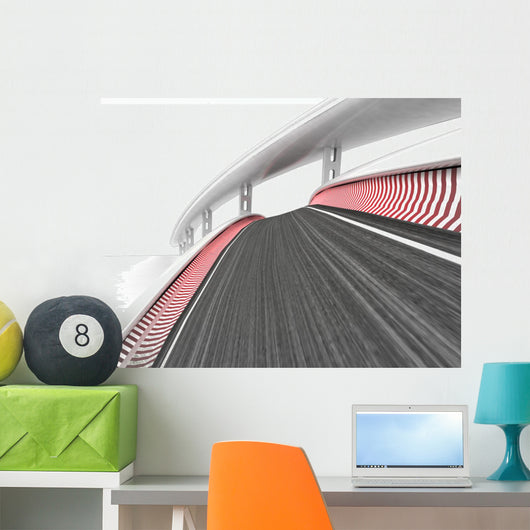 Race Track Transportation Wall Decal