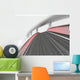 Race Track Transportation Wall Decal