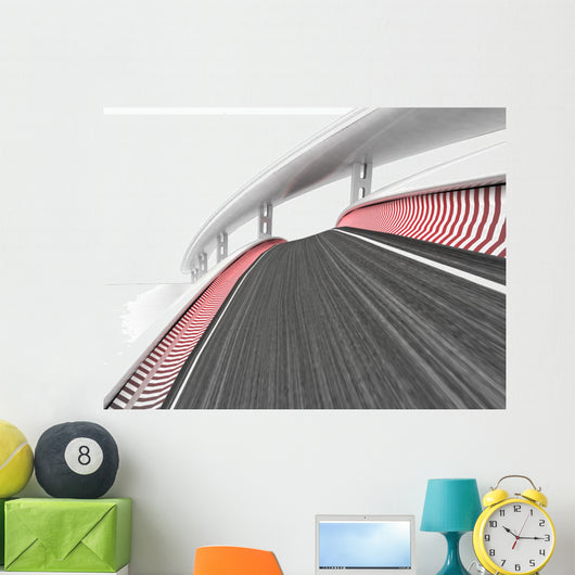 Race Track Transportation Wall Decal