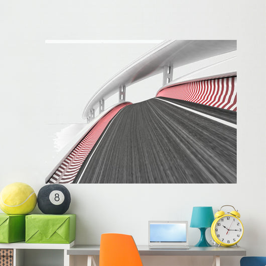 Race Track Transportation Wall Decal