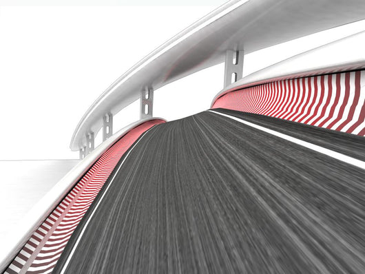 Race Track Transportation Wall Decal