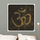Om grunge symbol. Vector Wall Decal