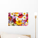 beautiful bouquet of bright  wildflowers, close up Wall Mural