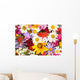 beautiful bouquet of bright  wildflowers, close up Wall Mural