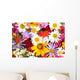 beautiful bouquet of bright  wildflowers, close up Wall Mural