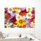 beautiful bouquet of bright  wildflowers, close up Wall Mural