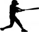 Baseball Boy Batter Silhouette