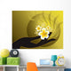 Buddhas Hand and White Hibiscus Wall Mural
