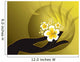 Buddhas Hand and White Hibiscus Wall Mural