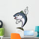 Cooks Tuna mascot the direction of pointing with both hands. Sco Wall Decal