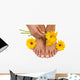 Pedicured Feet Wall Decal