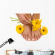 Pedicured Feet Wall Decal