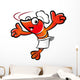 The Shrimp Chef mascot has been welcomed with both hands. Prawn Wall Decal