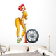 Girl Auto Mechanic Wall Decal