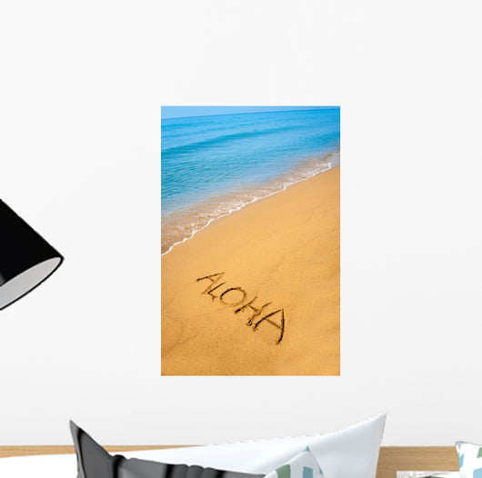 Word Aloha Written Sandy