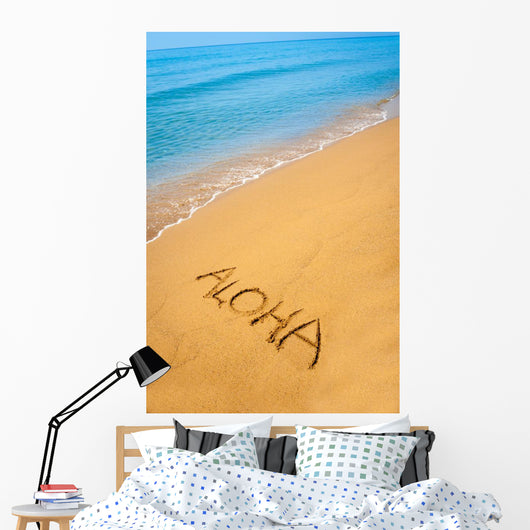 Word Aloha Written Sandy