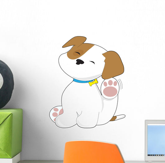 Cute Puppy Sign Wall Decal