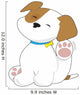 Cute Puppy Sign Wall Decal