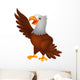 Eagle cartoon waving Wall Decal
