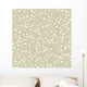 Leafy Tan Floral Wall Mural
