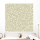 Leafy Tan Floral Wall Mural