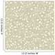 Leafy Tan Floral Wall Mural