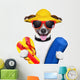 summer beach dog Wall Decal