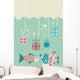 Happy Fish Present Boxes Wall Decal