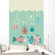 Happy Fish Present Boxes Wall Decal
