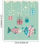 Happy Fish Present Boxes Wall Decal