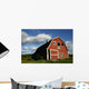 Red Barn Wall Mural