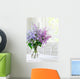 Bunch Lilac in Vase on Table Wall Mural